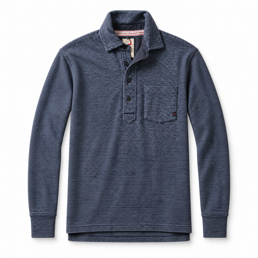 Mariner Polo - Navy Stripe