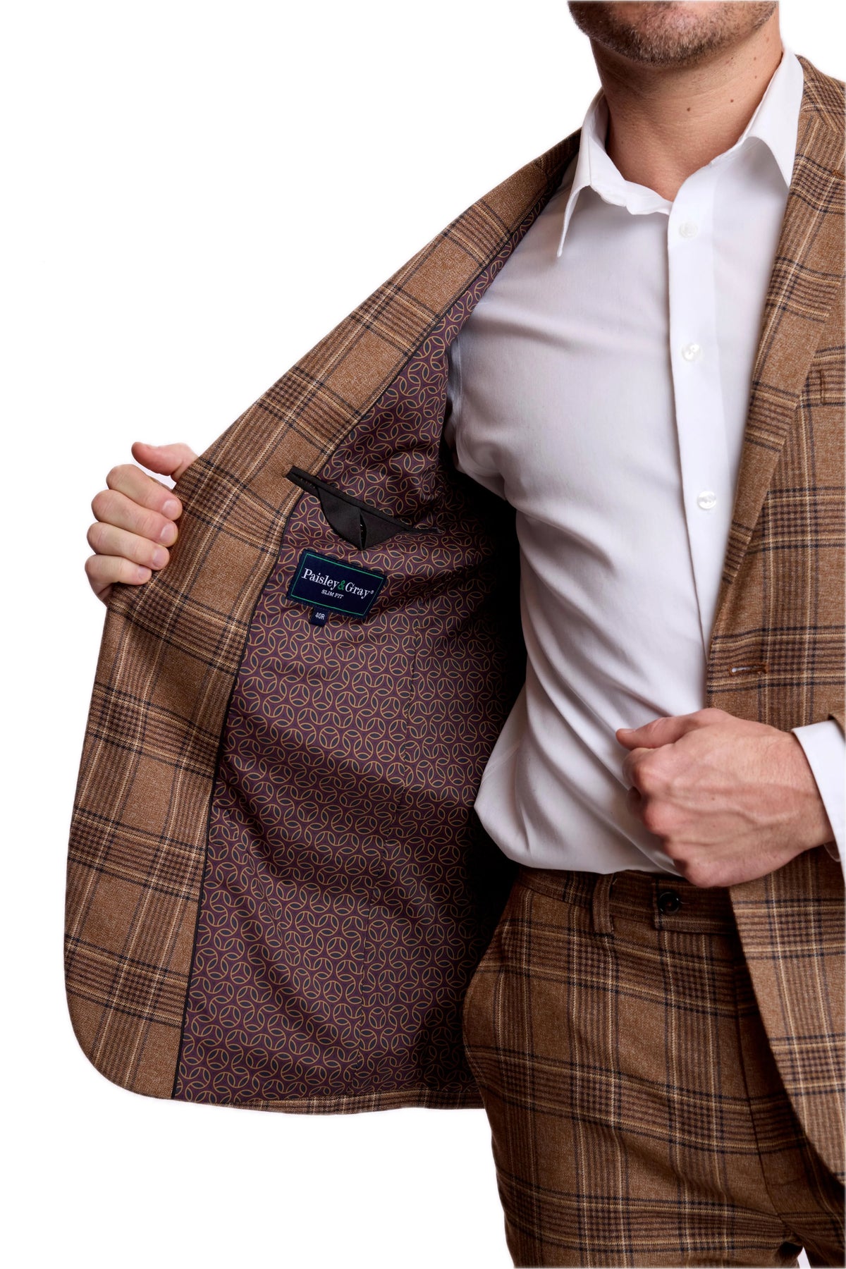 Dover Notch - Brown Tan Plaid