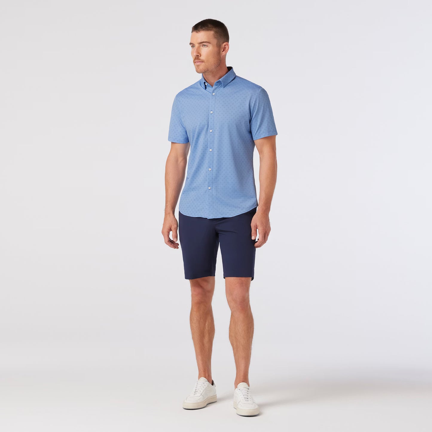 Leeward Short Sleeve - Provence Dot Geo