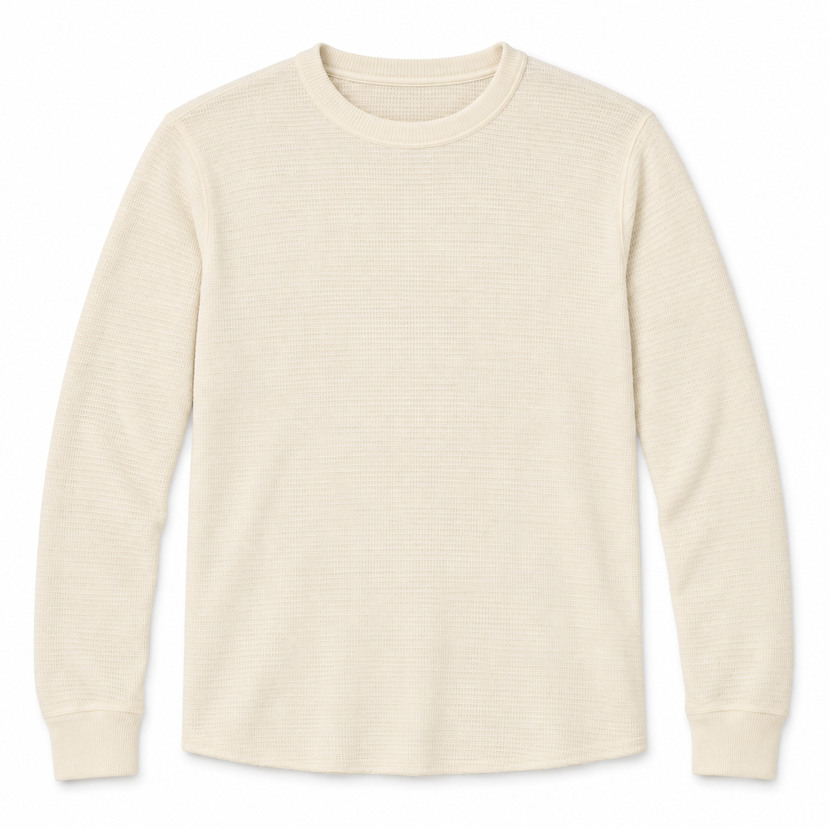 Long Sleeve Crew Neck - Cream