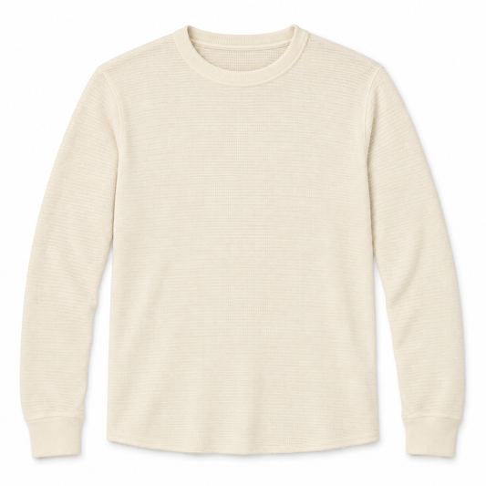 Long Sleeve Crew Neck - Cream