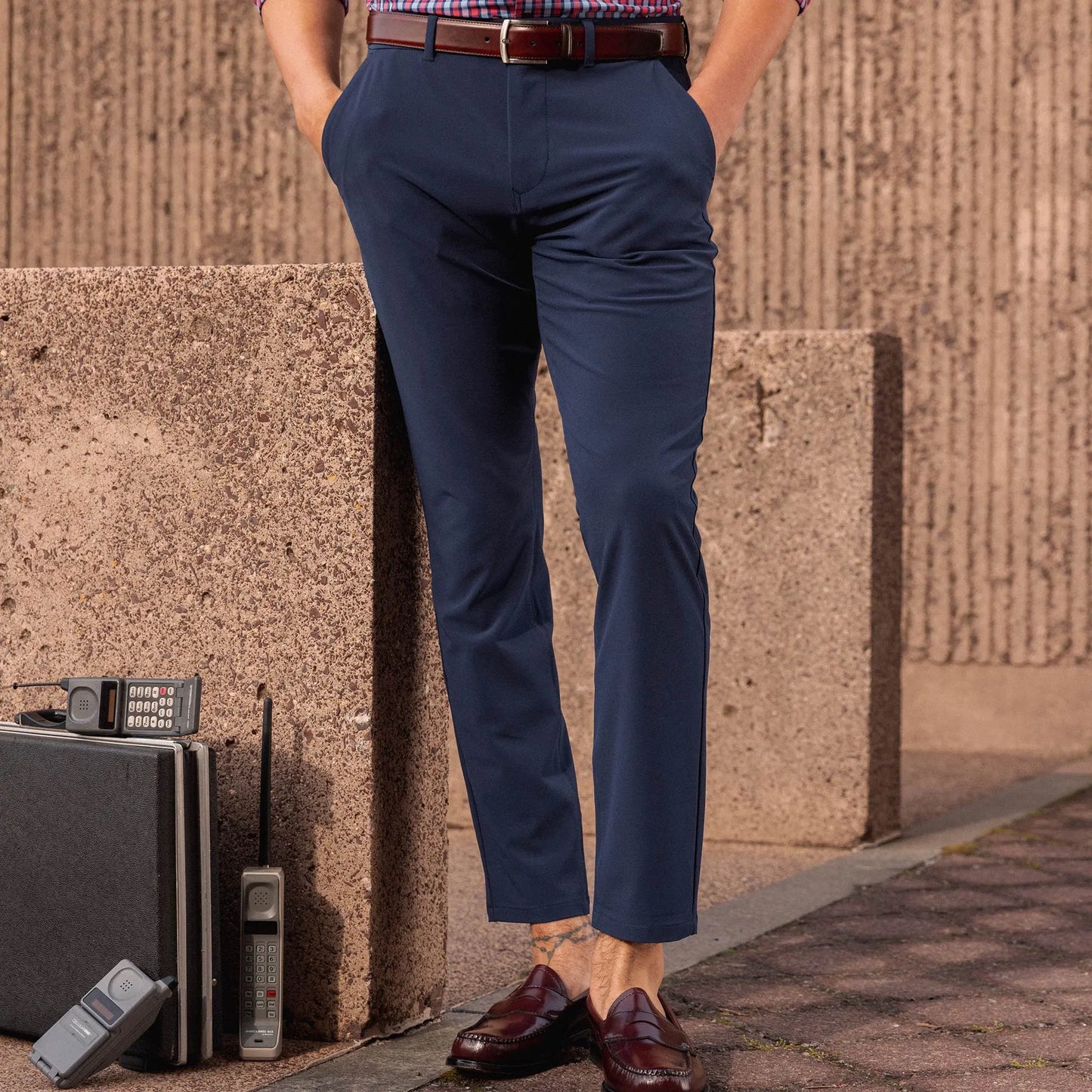 Helmsman Chino Pant - Navy Solid
