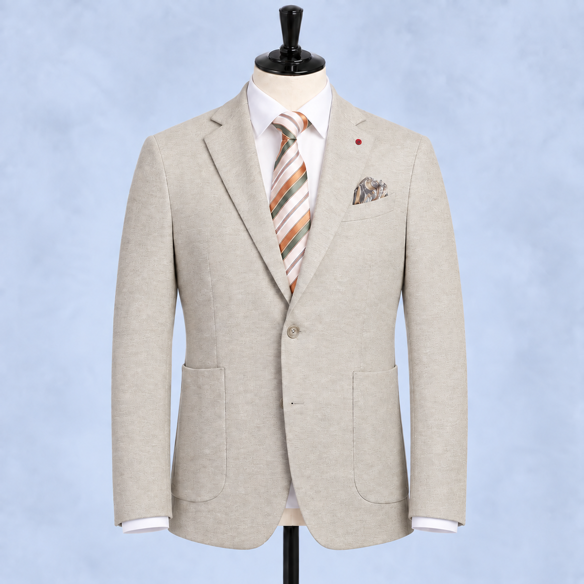 Riserva Solid Wool  Jacket - Beige