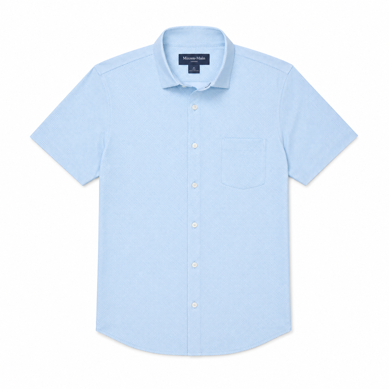 Leeward Short Sleeve - Light Blue Pressed Diamond