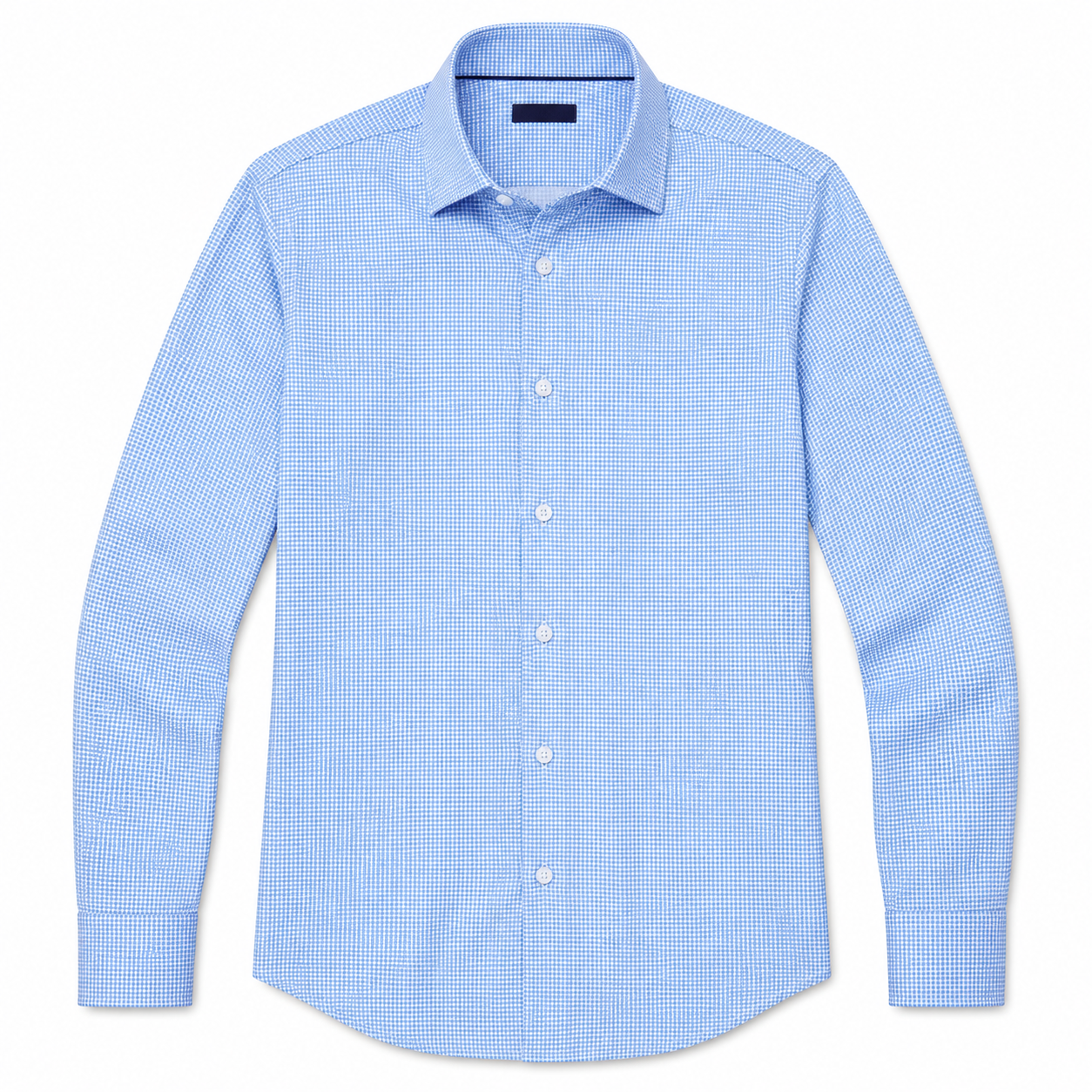 Leeward  Dress Shirt - Cornflower Winston Check