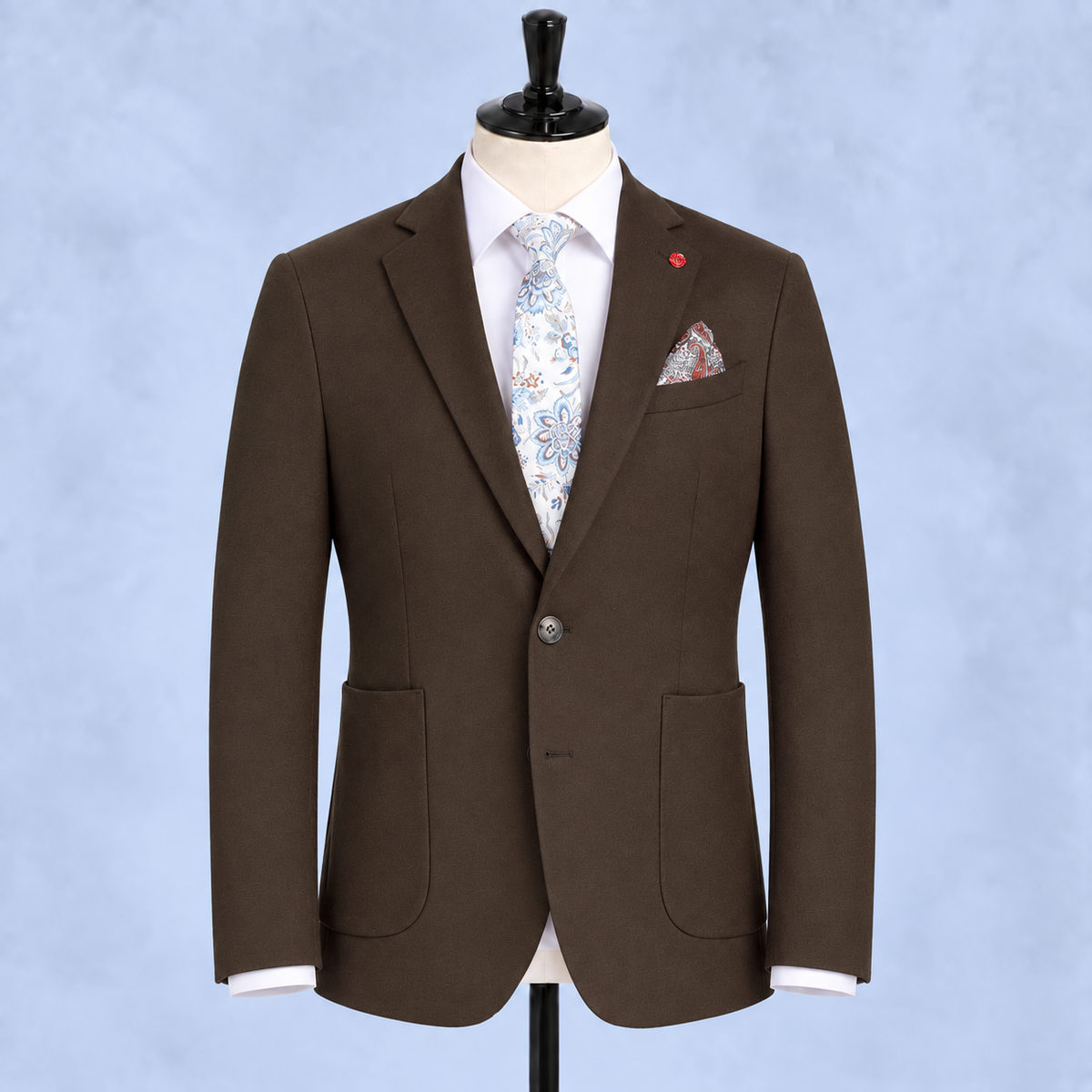 Riserva Solid Wool  Jacket - Brown