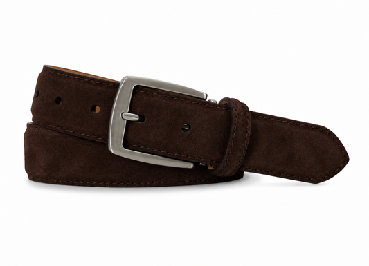 Brown Italian Suede - Deep Brown