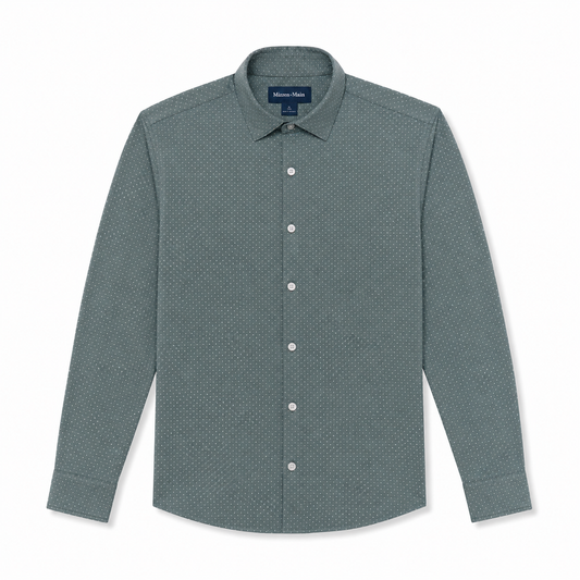 Halyard Dress Shirt - Hemlock Dot