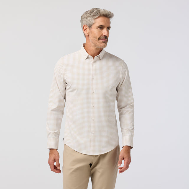 Leeward  Dress Shirt - Sand Dollar Crew Gingham