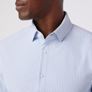 Leeward  Dress Shirt - Cornflower Winston Check