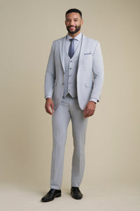 Allure Men Suit - Light Grey