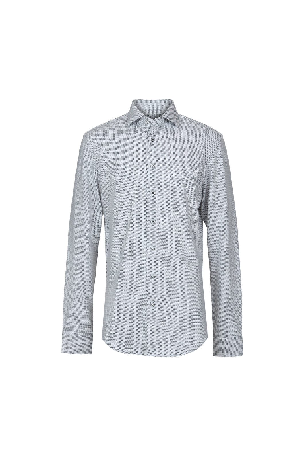 The Allure Shirt - Gray Geoprint