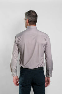 Apex Dark Brown Birdseye Long Sleeve Shirt