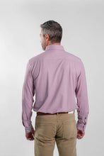 Load image into Gallery viewer, Apex Burgundy Birdseye Long Sleeve Shirt
