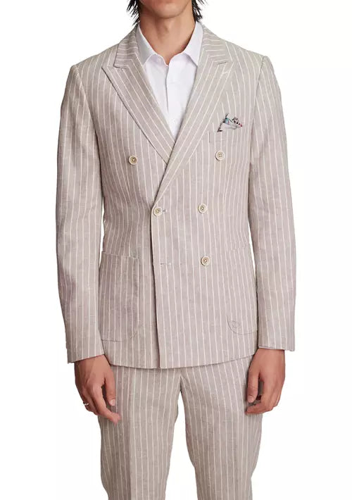 Soho Jacket - Tan White Stripe