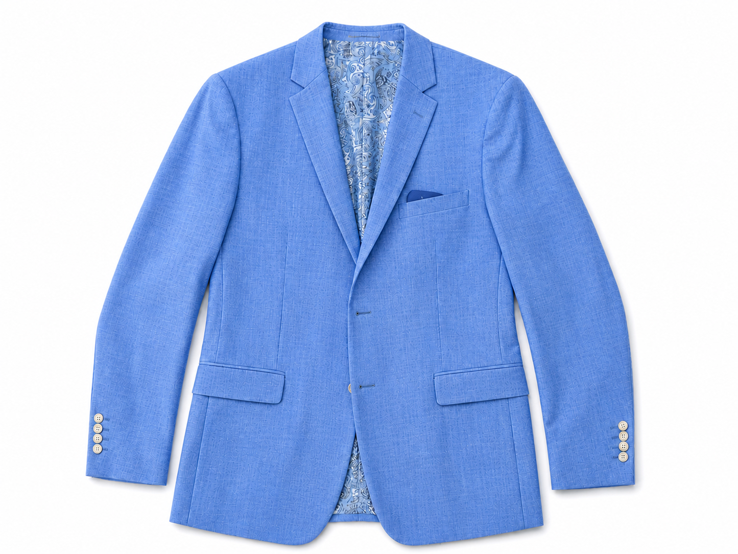 Cornflower Blue Textured Sport Coat