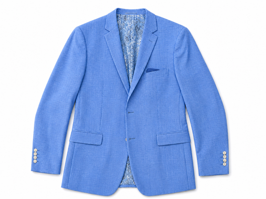 Cornflower Blue Textured Sport Coat