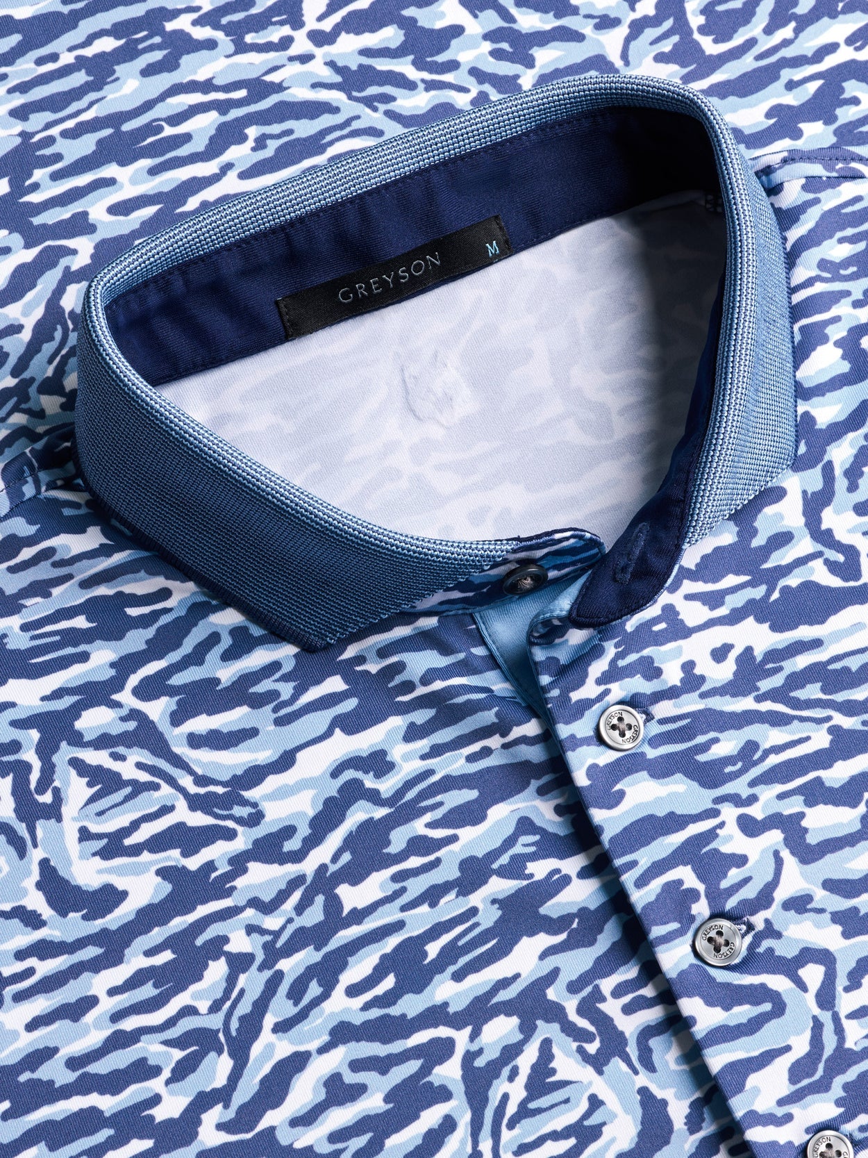 Stalking Wolf Camo Short Sleeve Polo