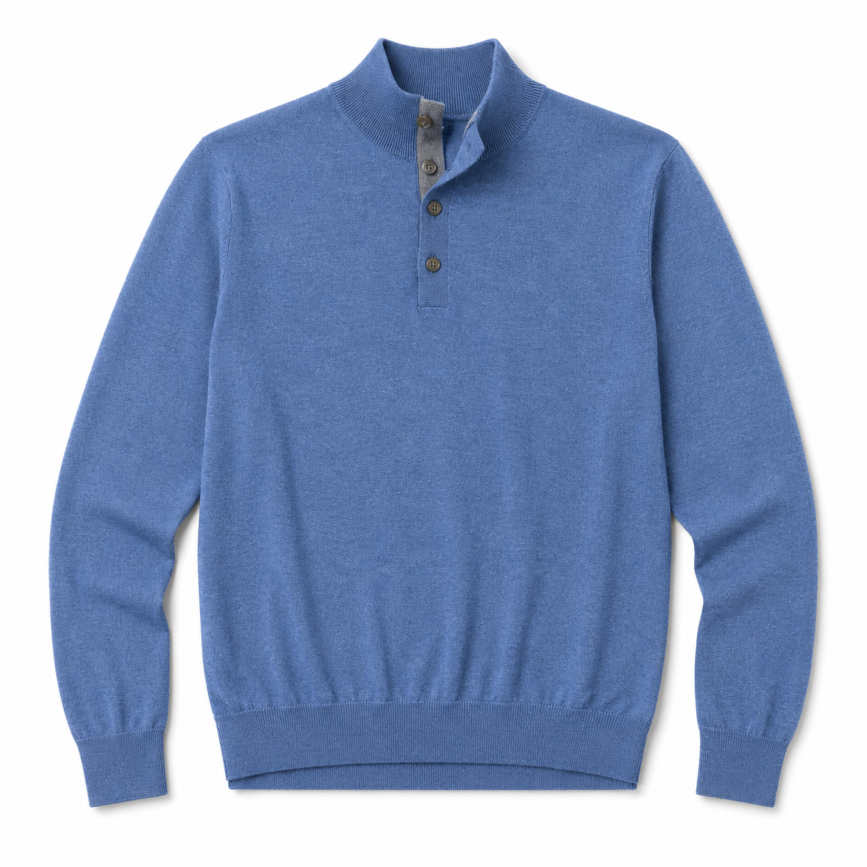 Desmond Quarter Button Sweater - Stillwater