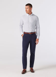 Leeward Dress Shirt - White Stacked Geo