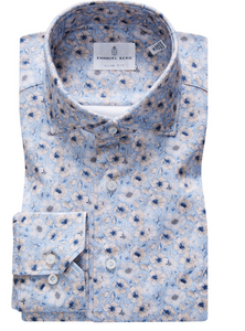 Modern 4Flex Stretch Knit Shirt - Bright Blue Floral