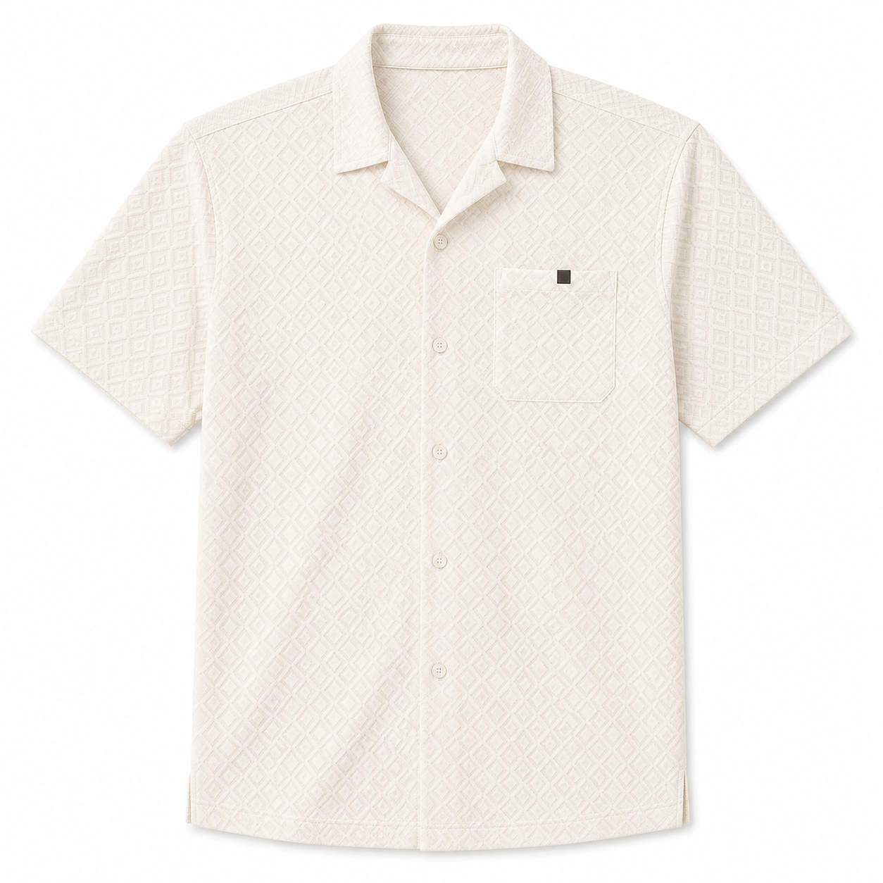 Palma Jacquard Topiara Diamond Geo - Lt Beige