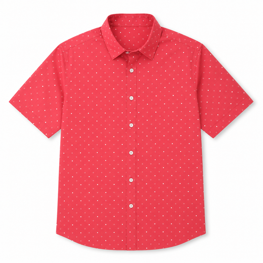 Halyard Polo - Red Clay Dot