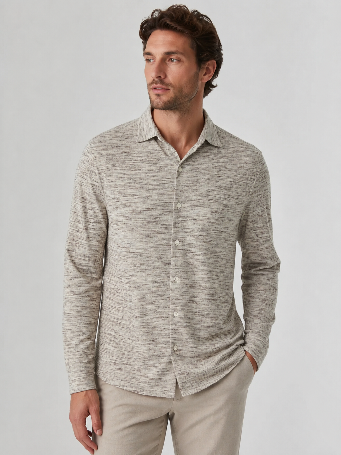 Cielo Knit Shirt - Oatmeal