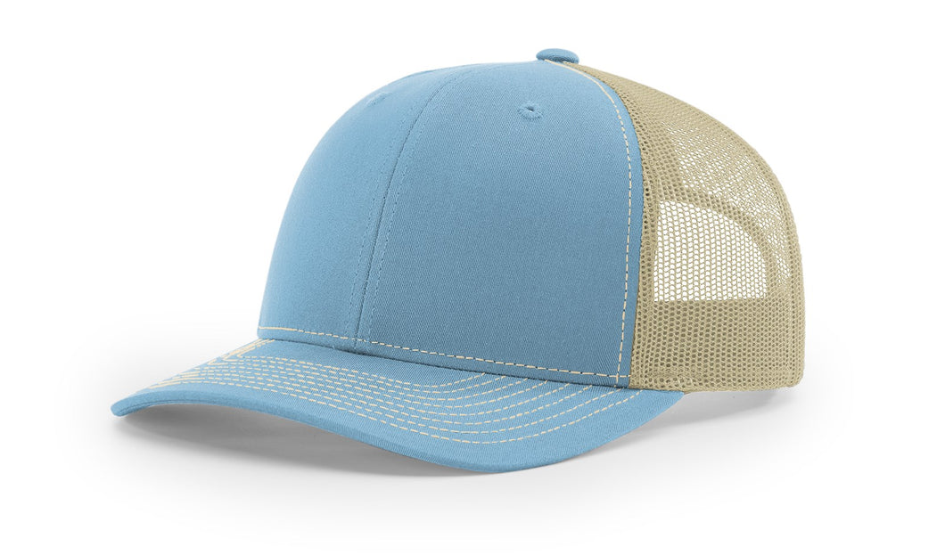MC Trucker Hat - Columbia Blue/Khaki