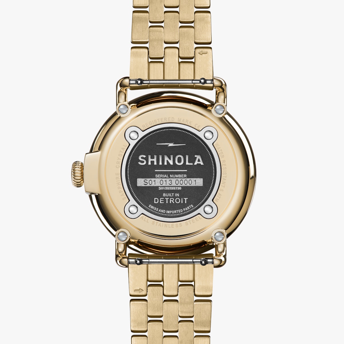 The Runwell 41mm Moon Phase - Gold Bracelet