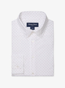 Leeward Dress Shirt - White Stacked Geo