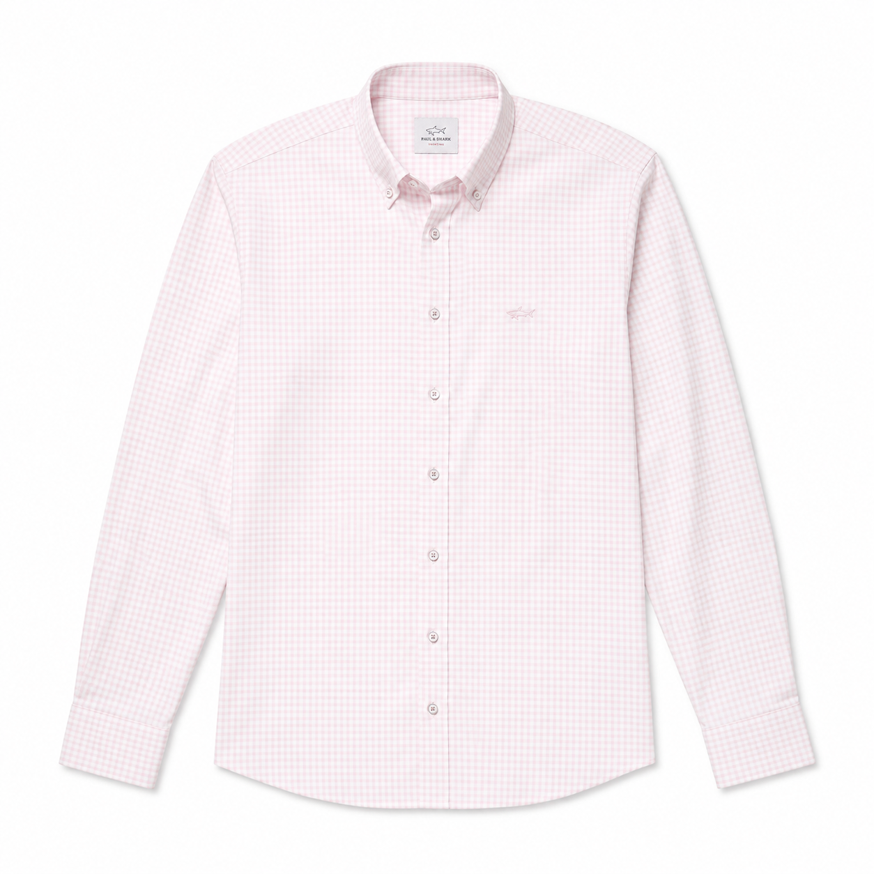 Gunn Check Oxford Sports Fit - Rose Water