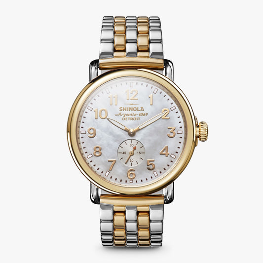 The Runwell 41mm - Silver and Gold Bracelet