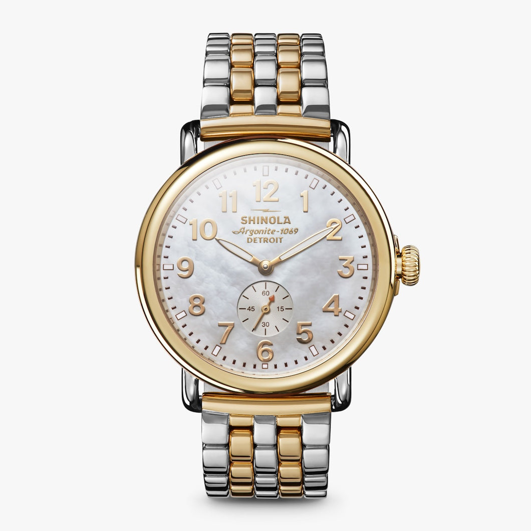 The Runwell 41mm - Silver and Gold Bracelet