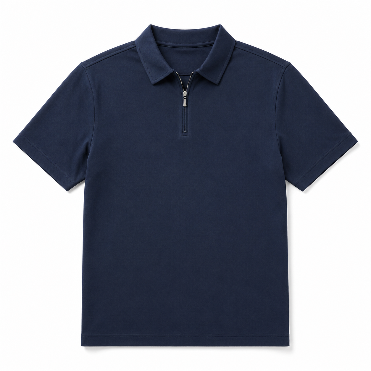 The Barakett Zip Polo - Blue Night