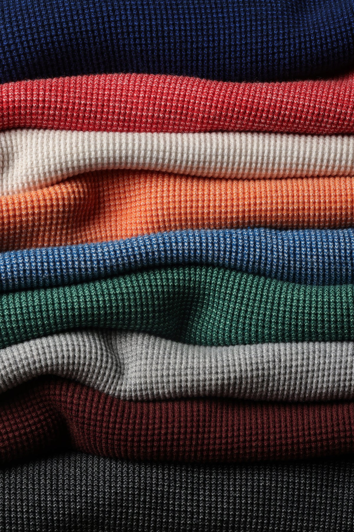 Bi-Waffle Crew -  Pale Heather Grey