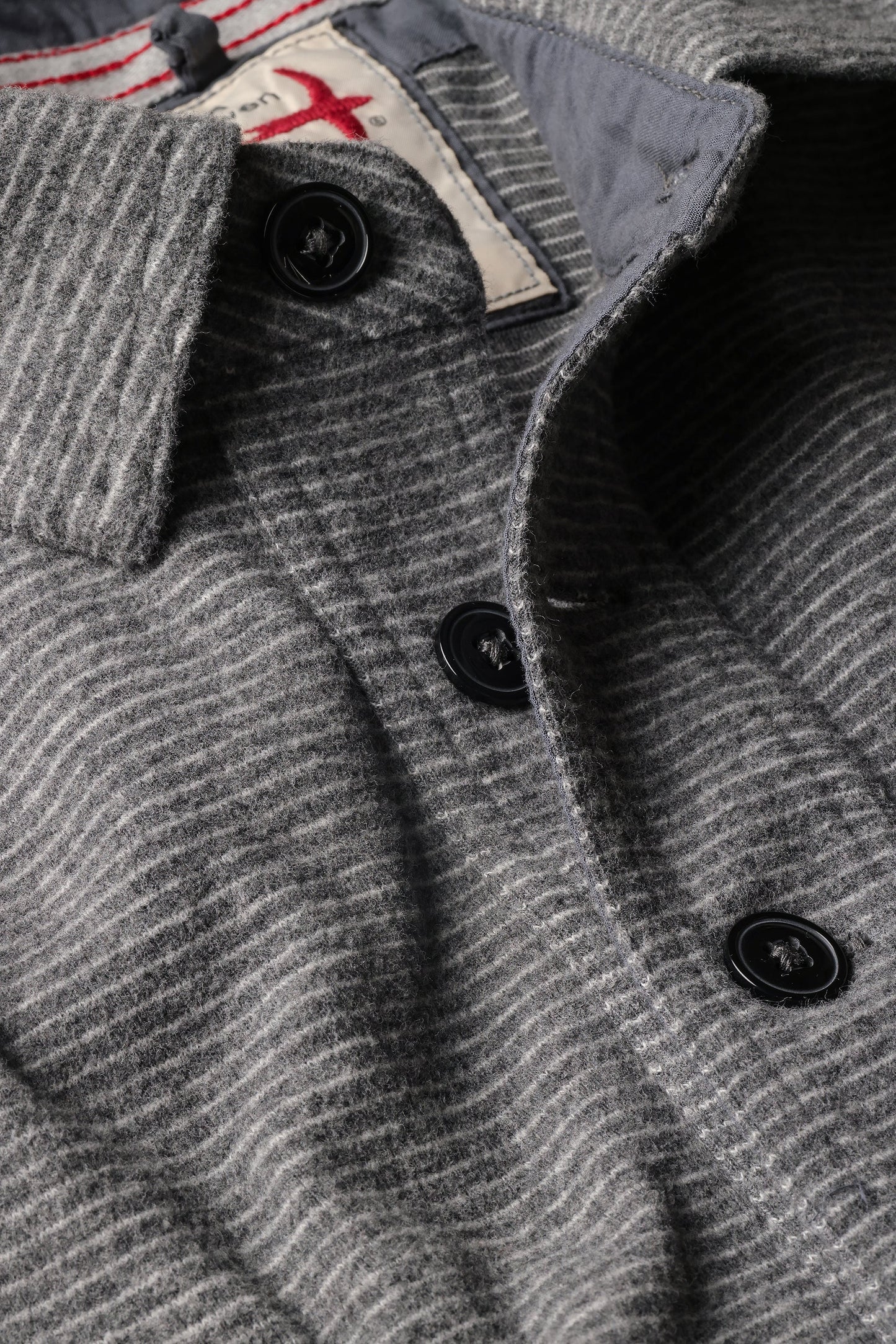 Mariner Polo - Charcoal Stripe