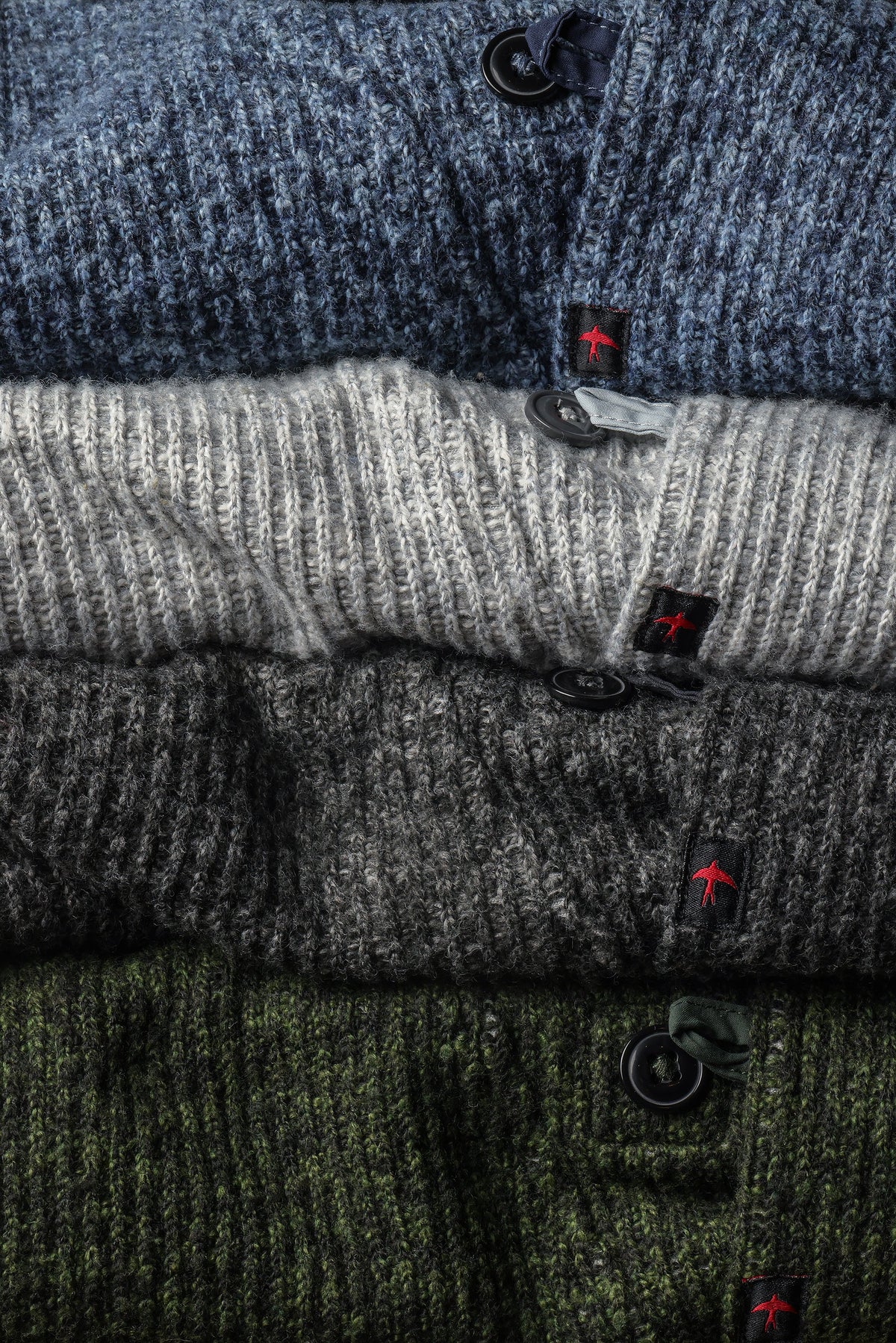Ridge Twist Shawl - Dark Blue Marl