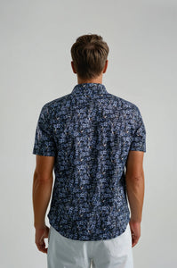 Nova Twill Flight and Flora - Dark Denim