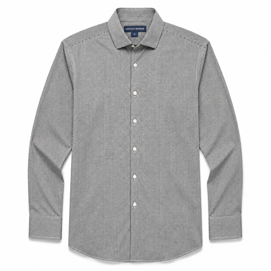 Halyard Dress Shirt - Black Gingham