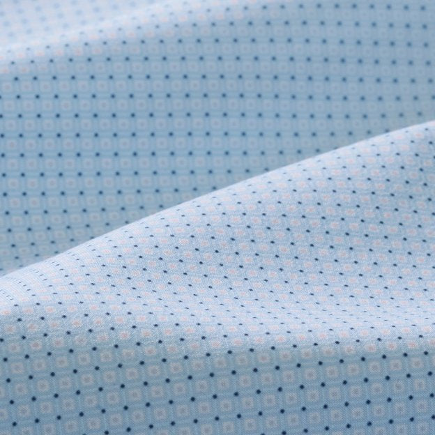 Leeward Short Sleeve - Light Blue Pressed Diamond