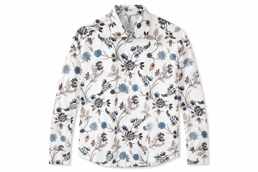 Soft Floral Print Button Down