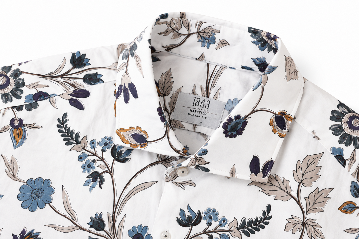 Soft Floral Print Button Down