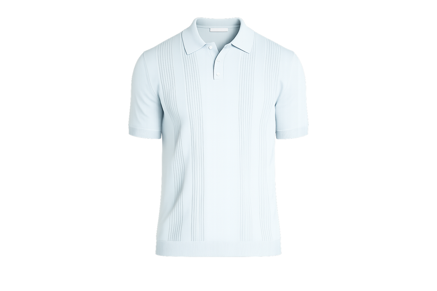 Sweater Knit Polo -  Aqua