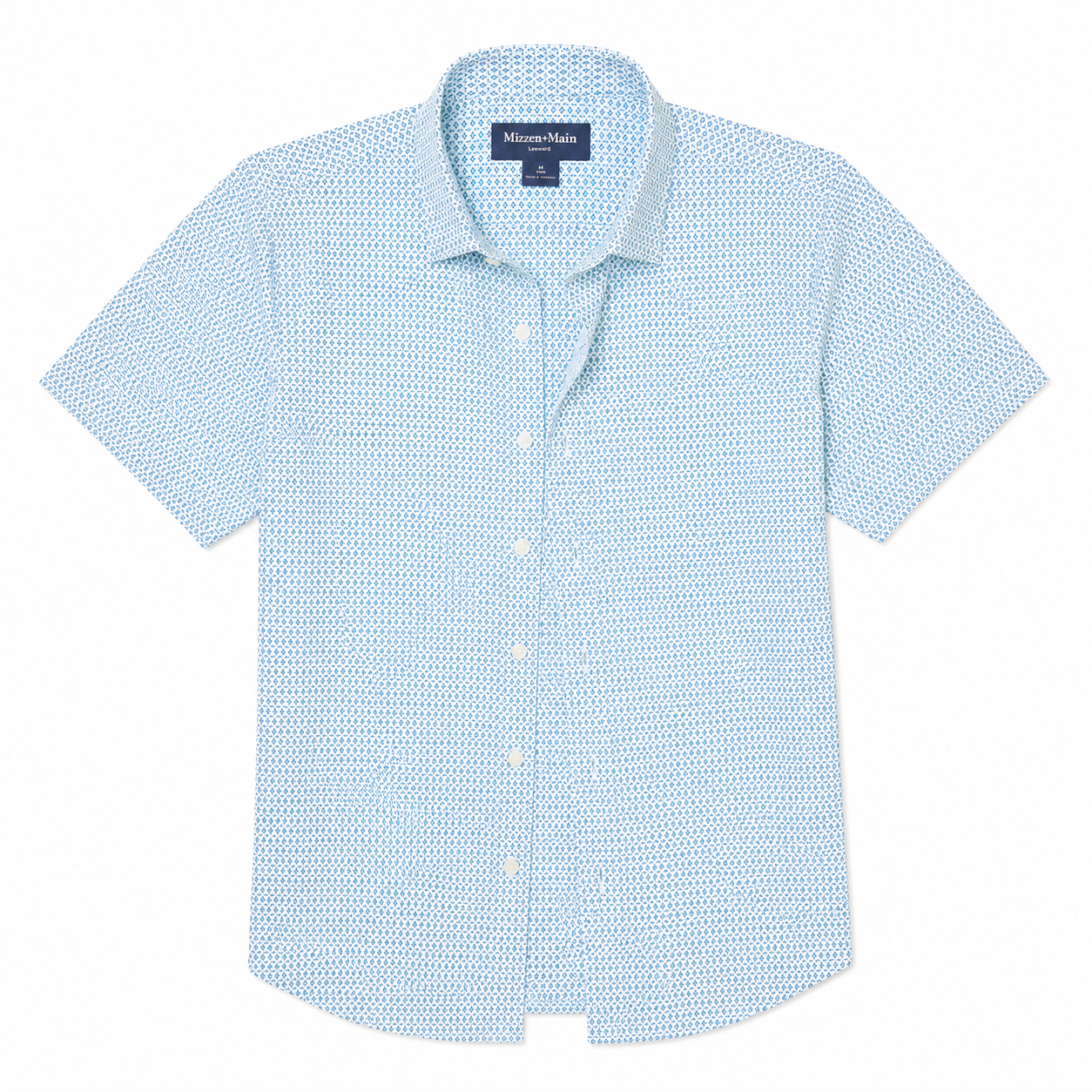 Leeward Short Sleeve - Skyline Blue Multi Diamond