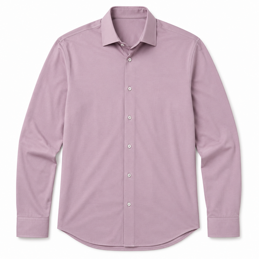Apex Burgundy Birdseye Long Sleeve Shirt