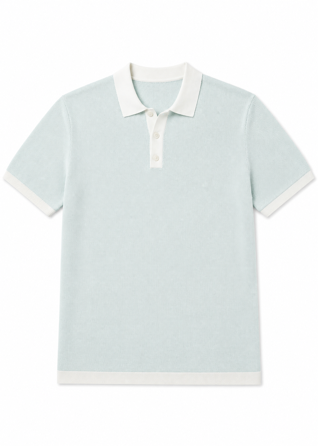 Ronric Sweater Polo - Dusty Teal