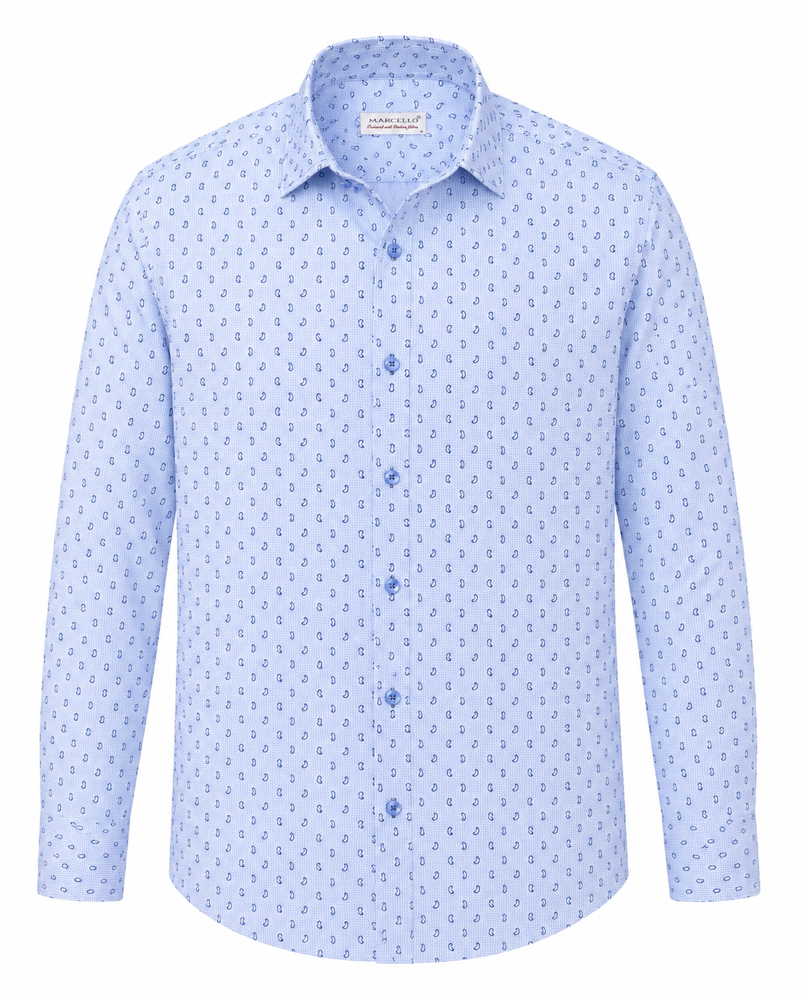 Brickell Paisley Check - Sky