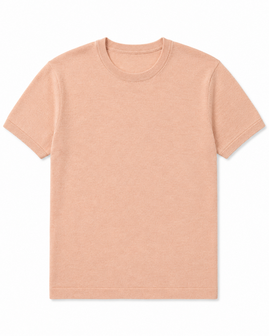 Crewneck Sweater Tee - Clay