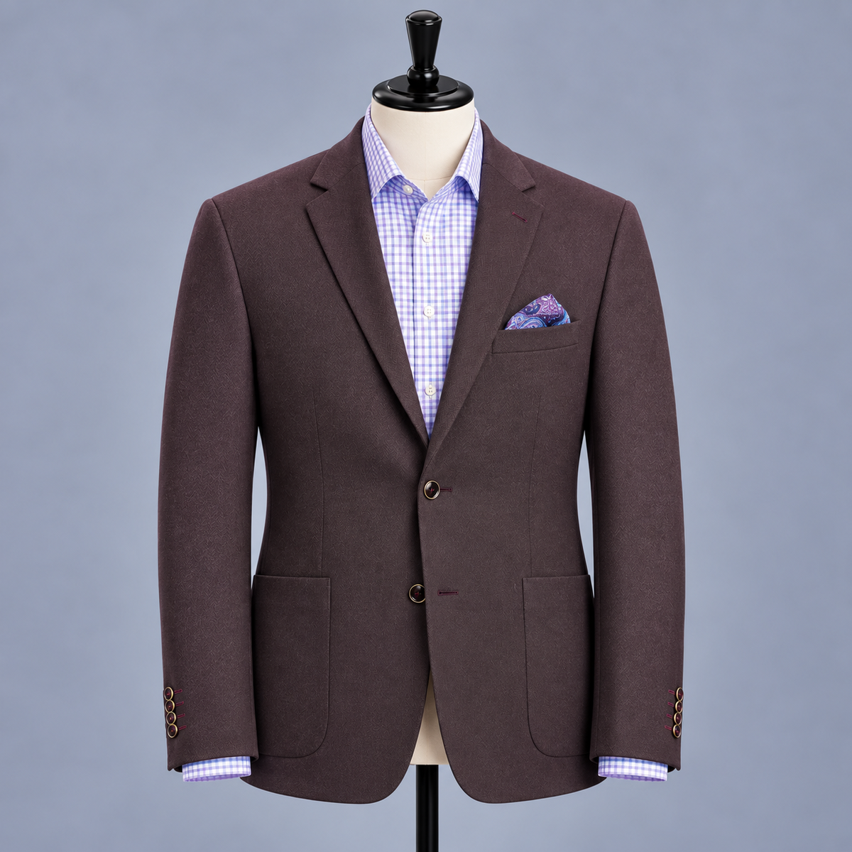 Herringbone Jacket -  Brown